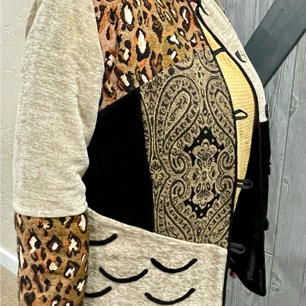 Women's Multicolor Patchwork Jacket - image 2